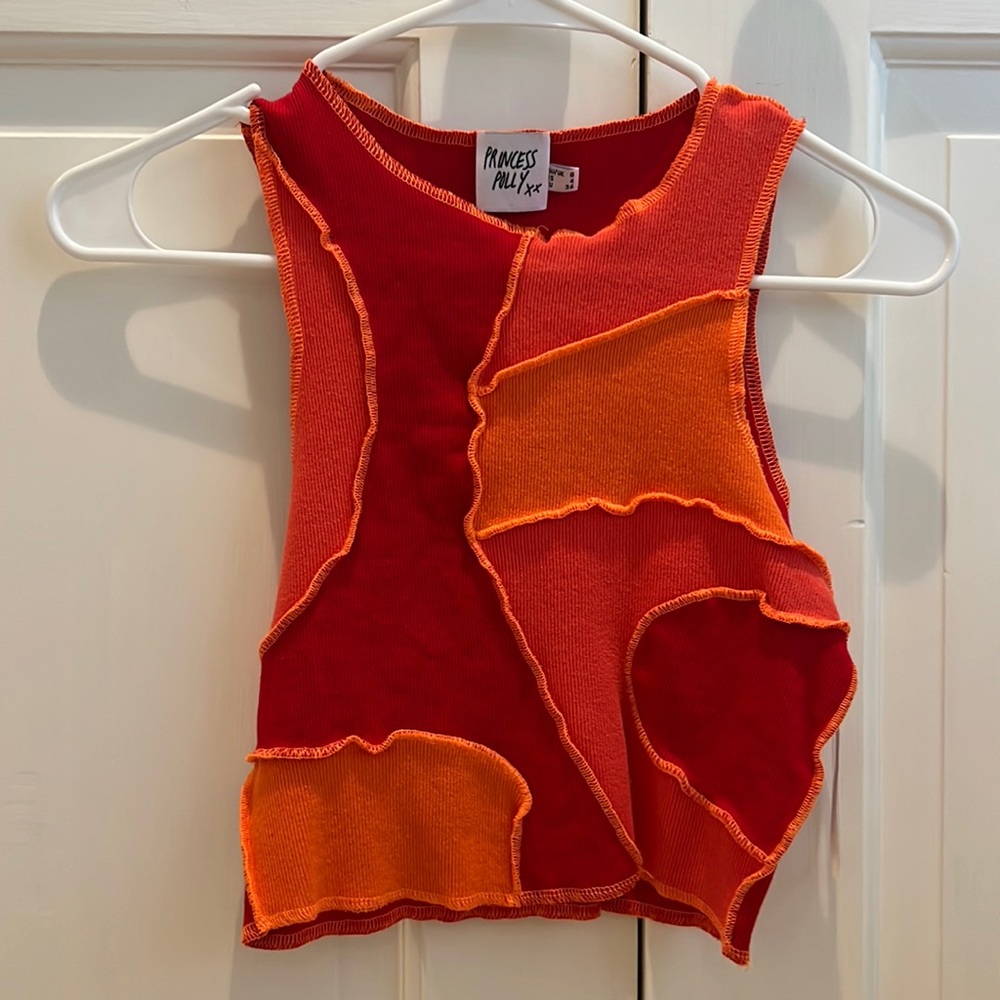 Patchwork Pattern Tank Top - image 1